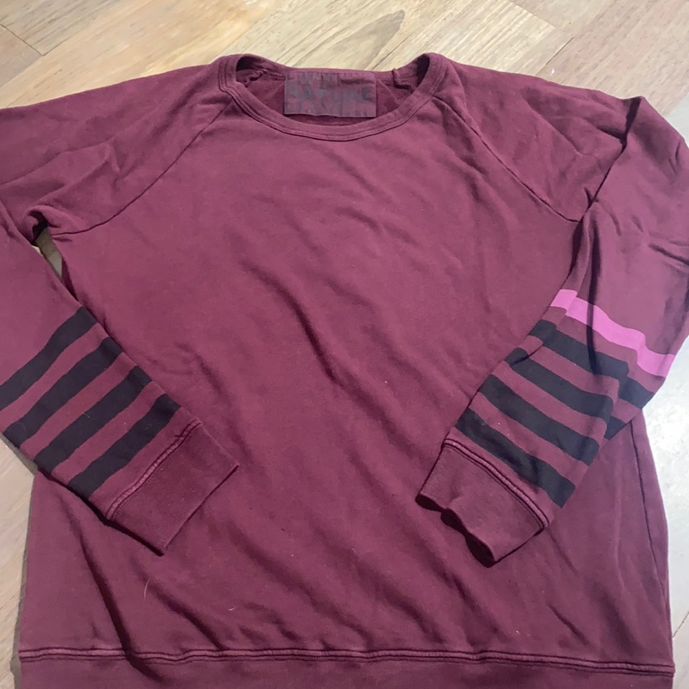 maroon distressed crew
